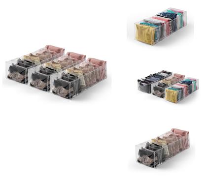 Imagem de Kit Colmeias Organizadora Calcinha Laços Cueca Gravatas