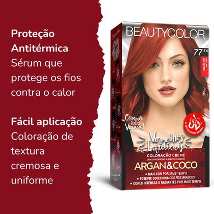 Imagem de Kit Coloração Beautycolor 77.44 Paixão Em Carmim