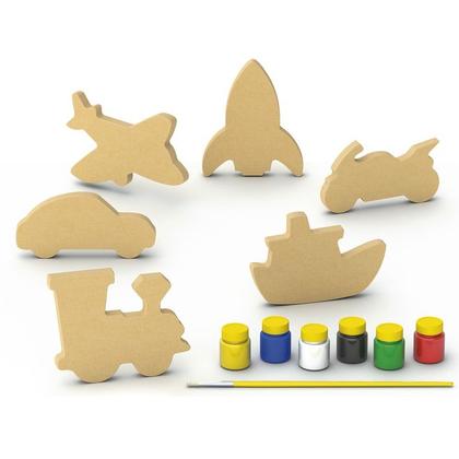 Imagem de Kit colorir e brincar meios de transportes - junges - 338