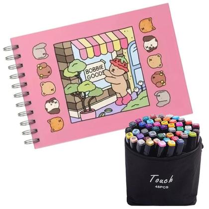 Imagem de Kit Colorir para Crianças com Bolsa e Livro