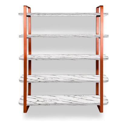 Imagem de kit com 02 Nicho Expositor Arusi 100 Esmaltes 5 Prateleiras