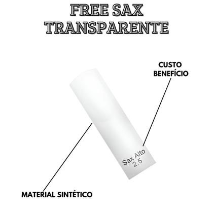 Imagem de Kit Com 02 Palhetas Acrilica Para Sax Alto Free Sax's N 2.5