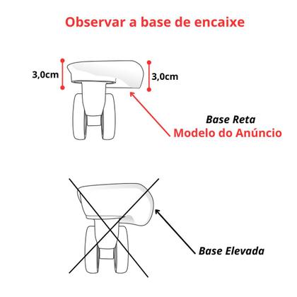 Imagem de Kit com 02 Rodinhas de Mala Dupla para Mala Tam. M e G (Esq. / Dir.)