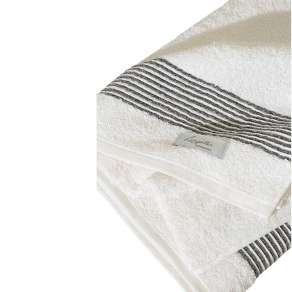 Imagem de Kit Com 02 Toalha De Banho Pêssego/Branca - Gigante / Banhão - Tomie - 78x160cm- LMpeter