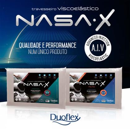 Imagem de Kit Com 02 Travesseiros Nasa Viscoelástico Duoflex Original