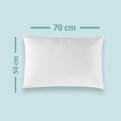 Imagem de Kit com 02 Travesseiros Regulagem de Altura - 70cm x 50cm - Travesseiro Matelado