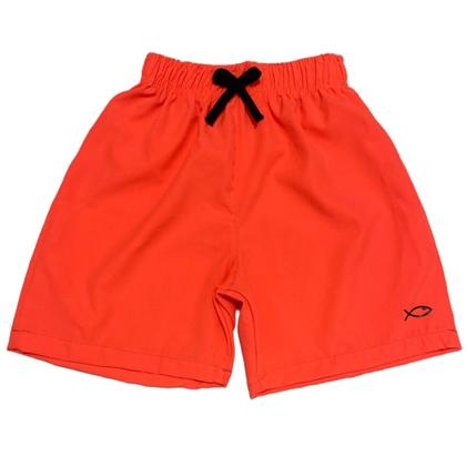 Imagem de Kit Com 03 Bermuda de Elástano Infantil e Juvenil Masculina Liso Menino Praia