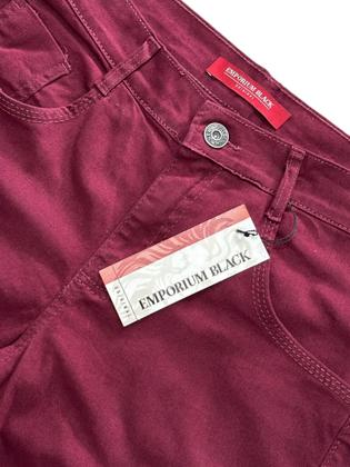 Imagem de Kit com 03 calças masculinas jeans e sarja com elastano algodão modelos slim