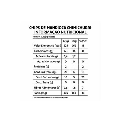 Imagem de Kit Com 03 Chips Mandioca Com Chimichurri Belive 50g