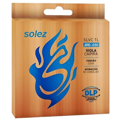 Imagem de Kit Com 03 Cordas Solez Para Viola Leve Cebolão Em Mi Níquel