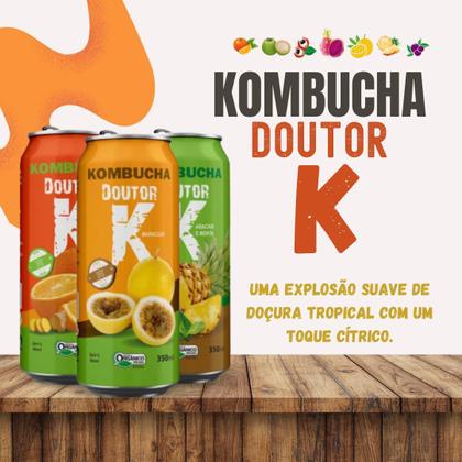 Kit Com 03 - Kombucha Orgânica Sabor Pitaya 350ml DRK - Kombucha
