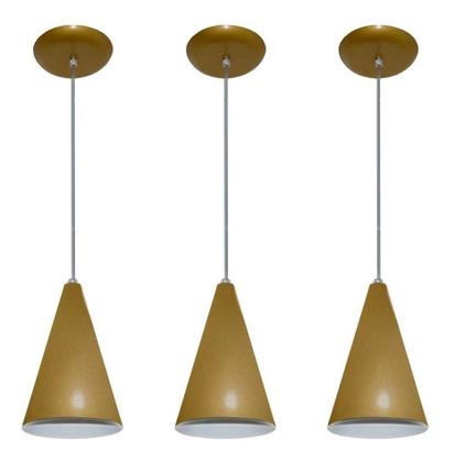 Imagem de Kit Com 03 Luminarias - Pendente Colorido (varias Cores)