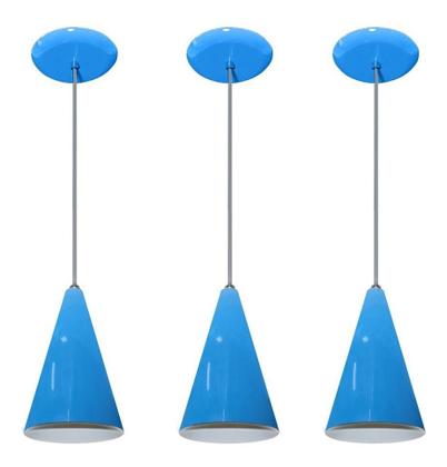 Imagem de Kit Com 03 Luminarias - Pendente Colorido (varias Cores)