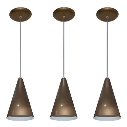 Imagem de Kit Com 03 Luminarias - Pendente Colorido (varias Cores)