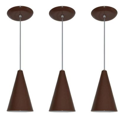 Imagem de Kit Com 03 Luminarias - Pendente Colorido (varias Cores)