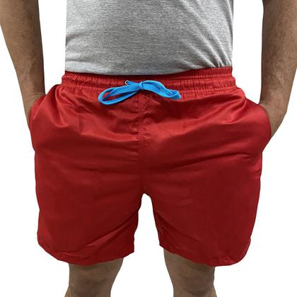Imagem de Kit Com 03 Shorts Bermuda Praia Vermelho Cordão Neon