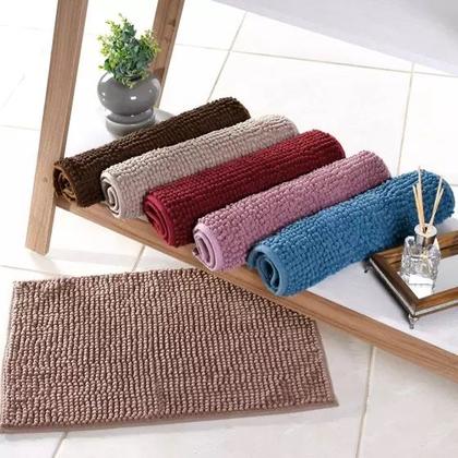 Imagem de kit com 03 Tapetes Pipoca Antiderrapante 40x60cm, Super Absorvente, Macio e Confortável, Ideal para Banheiro, Cozinha e Quarto