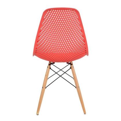 Imagem de Kit com 04 Cadeiras De Jantar Eames Colmeia Vermelha