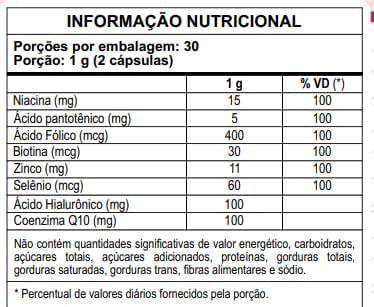 Imagem de Kit Com 04 - Colágeno Hidrolisado + Ácido Hialurônico + Q10 + Biotina + Vit 60 Caps 600mg TuttiFlora