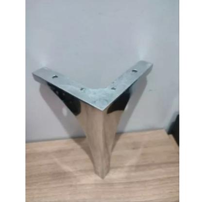 Imagem de Kit Com 04 Pés Curve De Alumínio 20cm Para Sofá, Poltrona Pronta Entrega