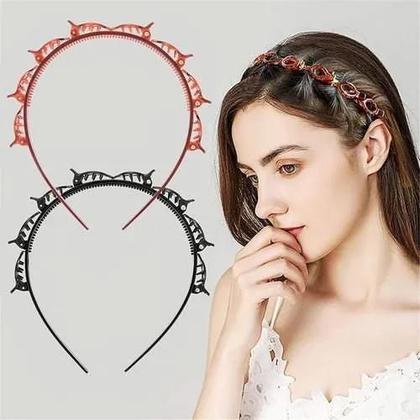 Imagem de Kit com 04 Tiaras Presilha Cabelo Hair Twister Moda Linda