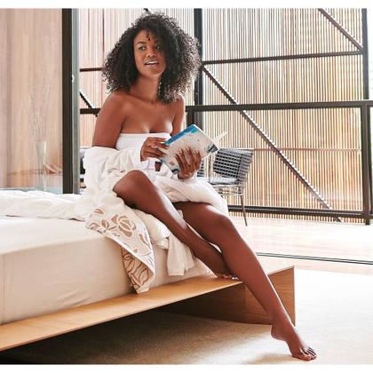 Imagem de Kit Com 04 Toalha De Banho Branca Gigante / Banhão  - Guadalupe -72x150cm- LMpeter