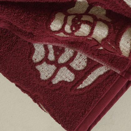 Imagem de Kit Com 04 Toalhas De Banho Gigante / Banhão  - Guadalupe - Verde/Rubi/Fendi/Vermelho -72x150cm- LMpeter