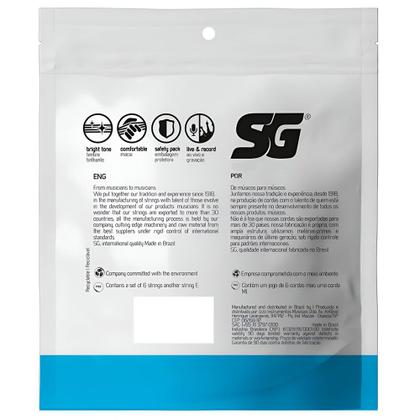 Imagem de Kit Com 05 Cordas Original SG Hibrida Para Guitarra 010