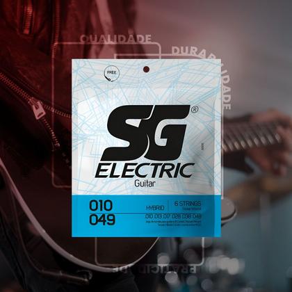 Imagem de Kit Com 05 Cordas Original SG Hibrida Para Guitarra 010