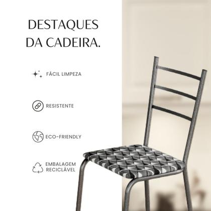 Imagem de Kit com 06 Cadeiras 105x50cm Maceió