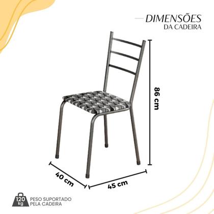 Imagem de Kit com 06 Cadeiras 105x50cm Maceió