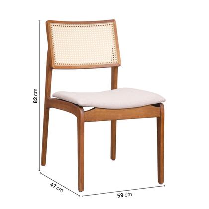 Imagem de Kit com 06 Cadeiras Madeira Maciça Estela CabeCasa MadeiraOriginals