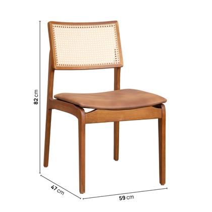 Imagem de Kit com 06 Cadeiras Madeira Maciça Estela CabeCasa MadeiraOriginals