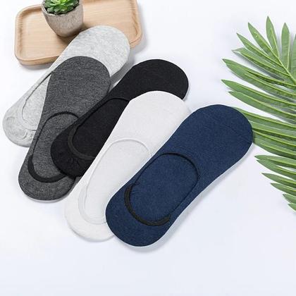 Imagem de Kit Com 06 Pares de Meia Sapatilha Feminina de Cores Variadas com Silicone Em Algodão OFERTA A PRONTA ENTREGA