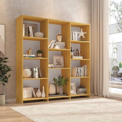 Imagem de Kit com 1 Estante Livreiro 11 Nichos Odelia e 2 Estantes Modulares 5 Nichos Liverpool