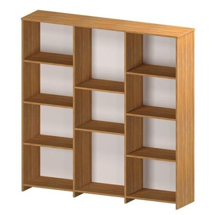 Imagem de Kit com 1 Estante Multiuso 11 Nichos Odelia e 1 Estante para Livros 4 Nichos Delta