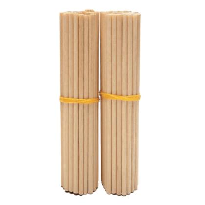 Imagem de Kit com 1 Pacote de Palito de Algodão Doce Madeira 40cm com 100 unidades