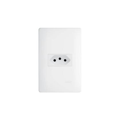 Imagem de Kit Com 1 Tomada 2P+T 10A + 1 Interruptor Paralelo Habitat - FAME