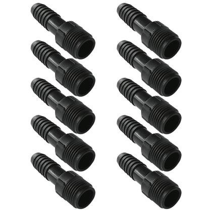 Imagem de Kit Com 10 Adaptador De Redução Interno 1/2 X 3/8 Preto