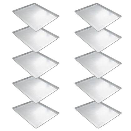 Imagem de Kit com 10 Assadeiras de Alumínio Perfurada Estampada 60X40 Imeca 6408