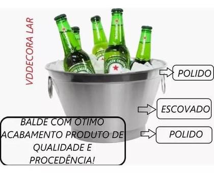 Imagem de Kit Com 10 Balde Para Gelo 9 Litros Cerveja E Bebidas