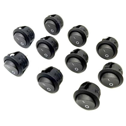 Kit com 10 Botão Interruptor Chave Liga Desliga para Aspirador Mondial AP-22 Cyclone Stick Imagem de Kit com 10 Botão Interruptor Chave Liga Desliga para Aspirador Mondial AP-22 Cyclone Stick