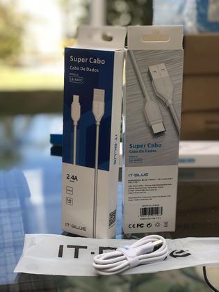 Imagem de Kit Com 10 Cabos Carregador Tipo C  Cabo Usb C 2.4 Rápido