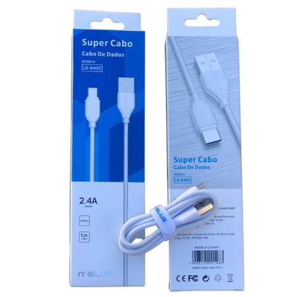 Imagem de Kit Com 10 Cabos Carregador Tipo C  Cabo Usb C 2.4 Rápido