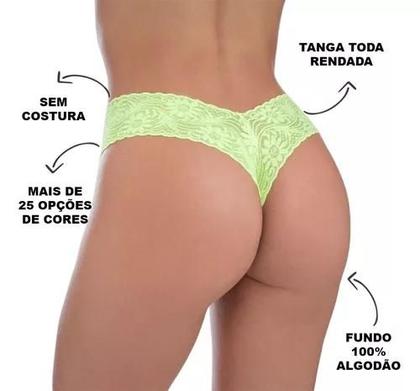 Imagem de Kit Com 10 Calcinha Fio De Renda Mini Caleçon Sexy