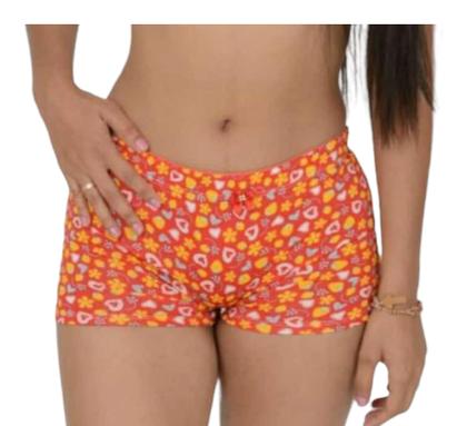 Imagem de kit Com 10 Calcinhas Shortinho Box Boxer Cueca Feminina Adulto 