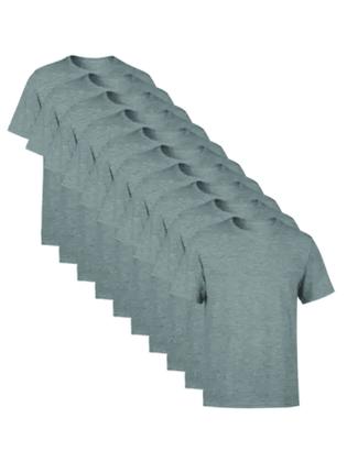 Imagem de Kit Com 10 Camisetas Lisa Poliéster Revenda