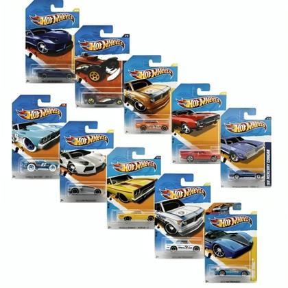 Kit Com 10 Carrinhos Hot Wheels 1:64 Sortidos 5785 - Mattel