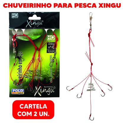 Imagem de Kit com 10 Chuveirinho Pesca Anzol Chinu Farpa Nylon Escolha o Tamanho