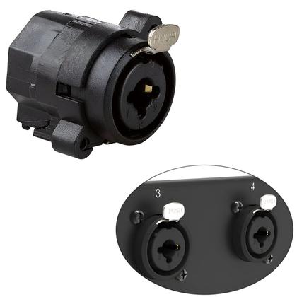 Imagem de Kit Com 10 Conector Medusa Santo Angelo Fêmea Painel Combo XLR-P10